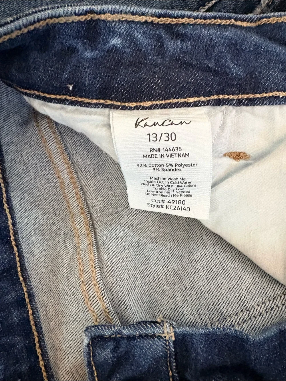KanCan Delci Mid Rise Faded Blue Wide-Leg Jeans